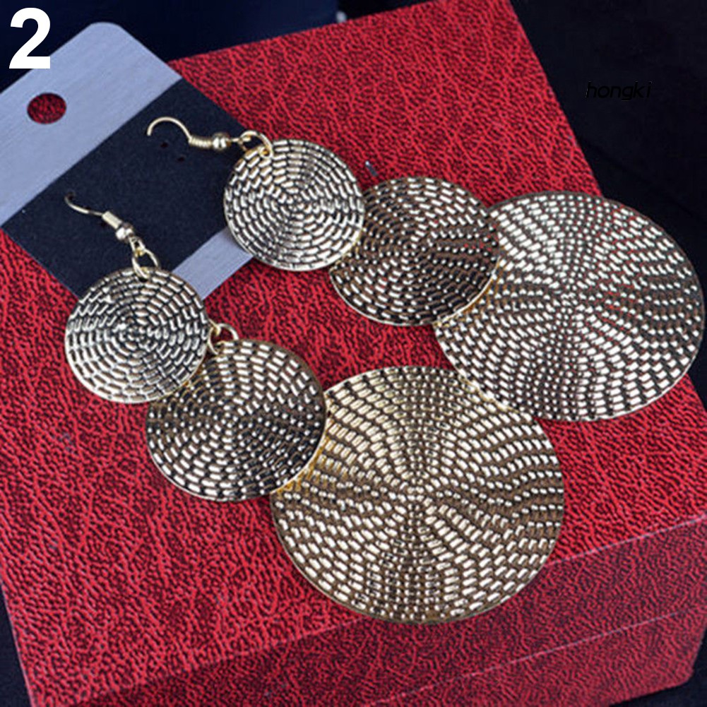 Bông tai dáng dài nhiều lớp thời trang sang trọng cho nữ