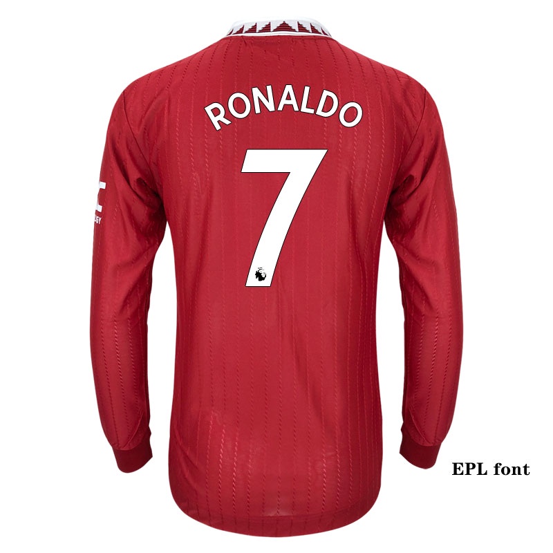 Áo Bóng Đá Dài Tay Đội Nhà Manchester United 2022 / 23 Size S-2XL