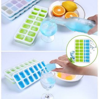 Khay làm đá bằng silicon kèm nắp