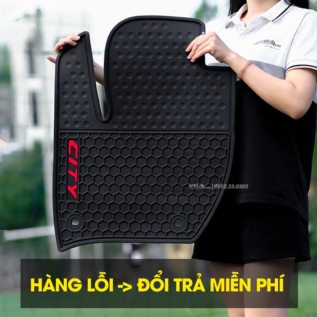 Thảm lót sàn ô tô cao su Yaris cao cấp, bộ trải sàn ô tô cao su giá rẻ vừa vặn sàn xe hơi, không mùi dễ dàng vệ sinh