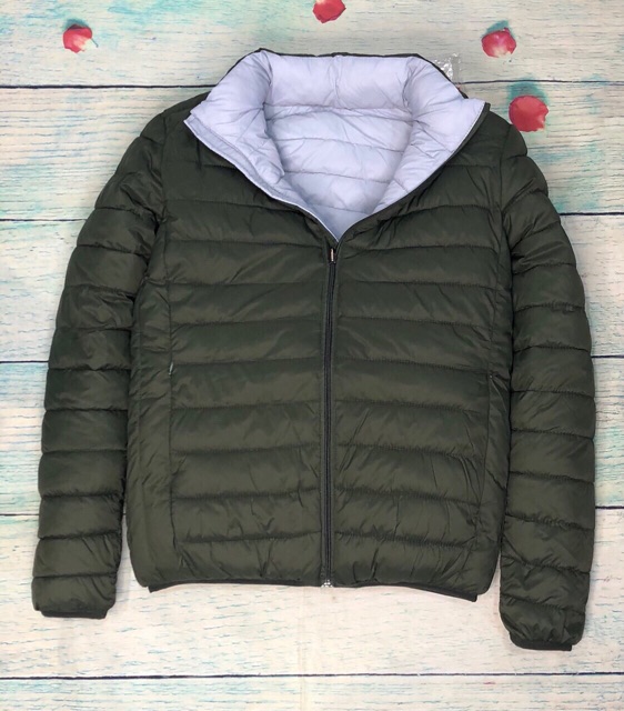 Áo phao nam mặc được 2 mặt Lông Vũ pha Trần Bông có túi siêu nhẹ siêu ấm | BigBuy360 - bigbuy360.vn