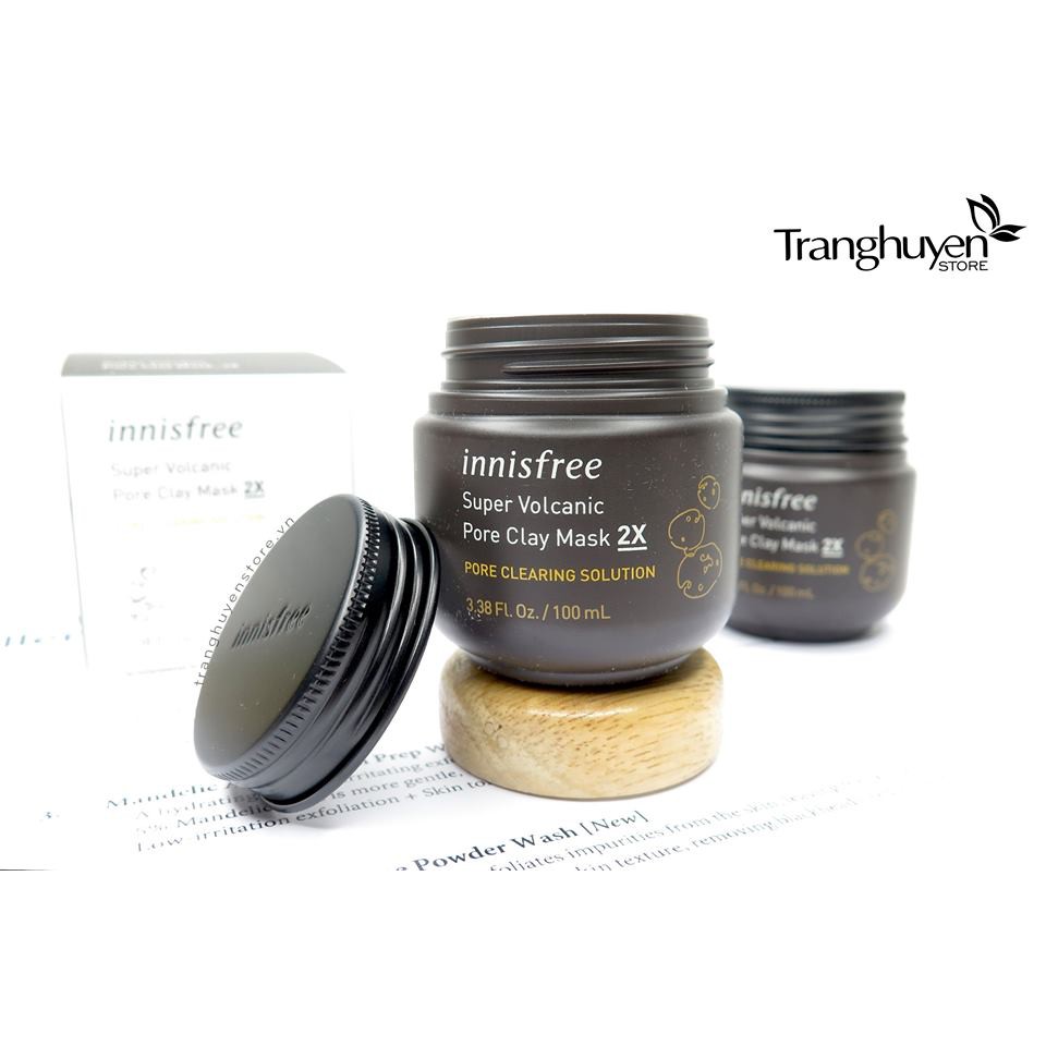 Mặt nạ tro núi lửa Innisfree super volcanic pore clay mask 2X 100ml