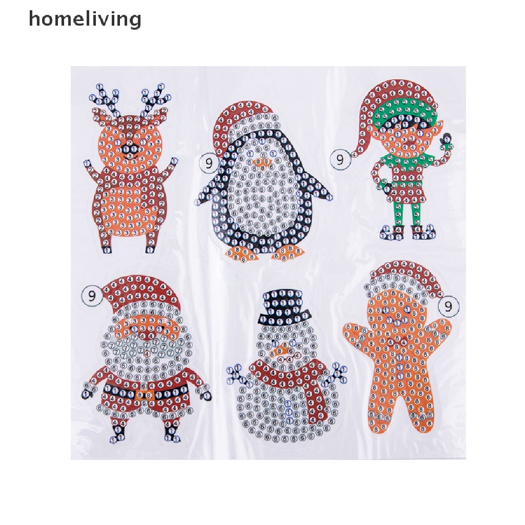 1 Bộ Tranh Đính Đá 5D Mini Tự Làm Họa Tiết Giáng Sinh Cho Người Mới Bắt Đầu