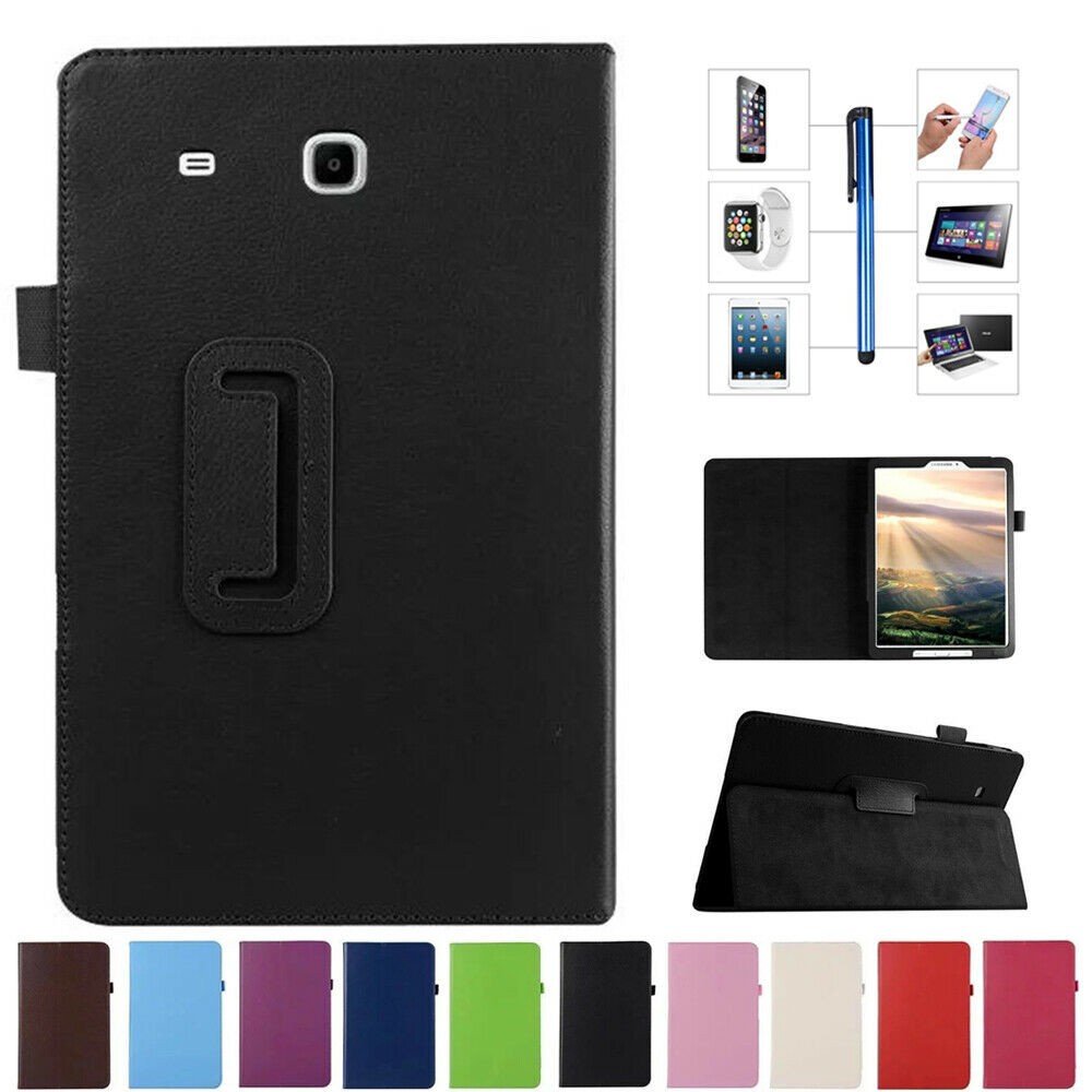 Bao máy tính bảng chống sốc bằng da PU màu trơn dành cho Samsung Tab 3 Lite 7.0 SM-T110 T111 T113 T116