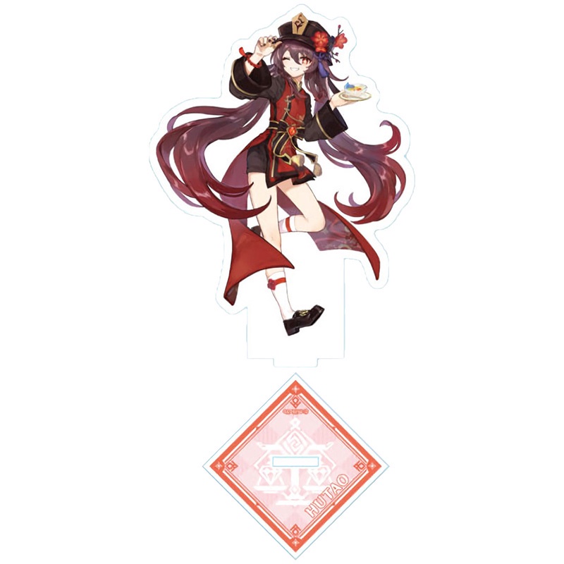 Bảng acrylic trang trí bàn làm việc hình anime Genshin