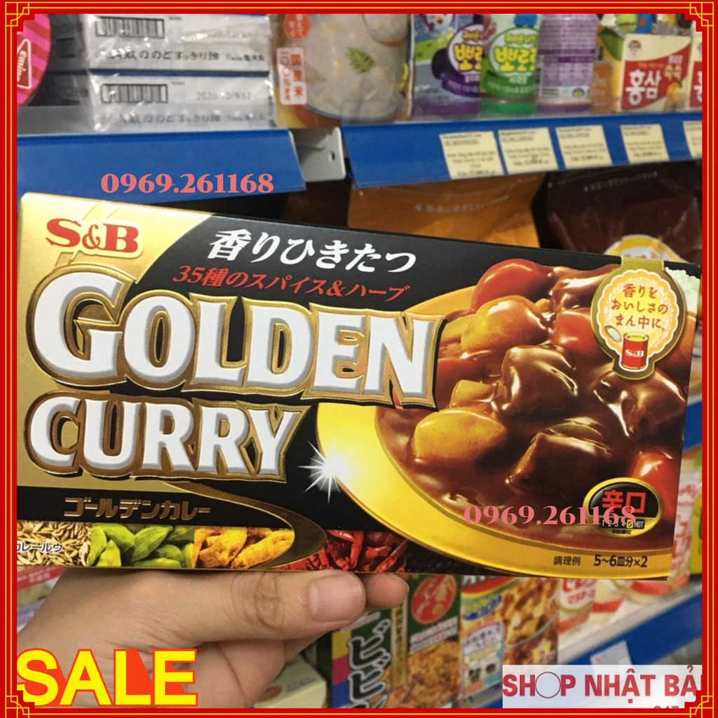 [Tổng kho HN] Viên nấu cà ri S&B Golden Curry 198g Nhật Bản