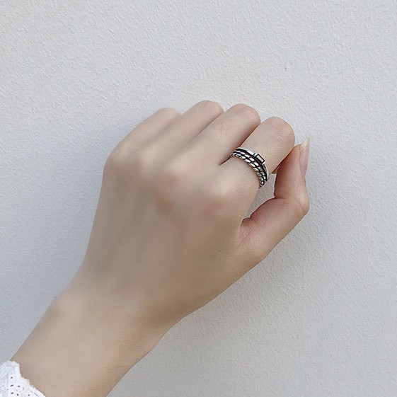 Nhẫn Bạc Thái Cho Nam và Nữ Cá Tính N1708 - Bảo Ngọc Jewelry