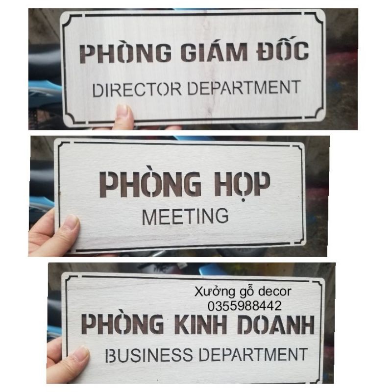 [Hàng Chất Lượng] Bảng Gỗ Phòng Giám Đốc