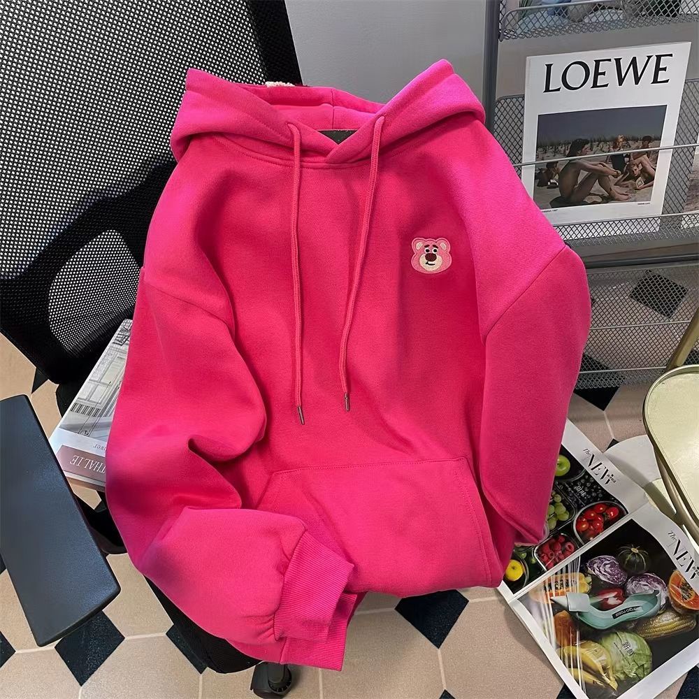 Áo Hoodie Tai Gấu Dễ Thương Phong Cách Hong Kong Thời Trang Thu Đông Cho Nữ