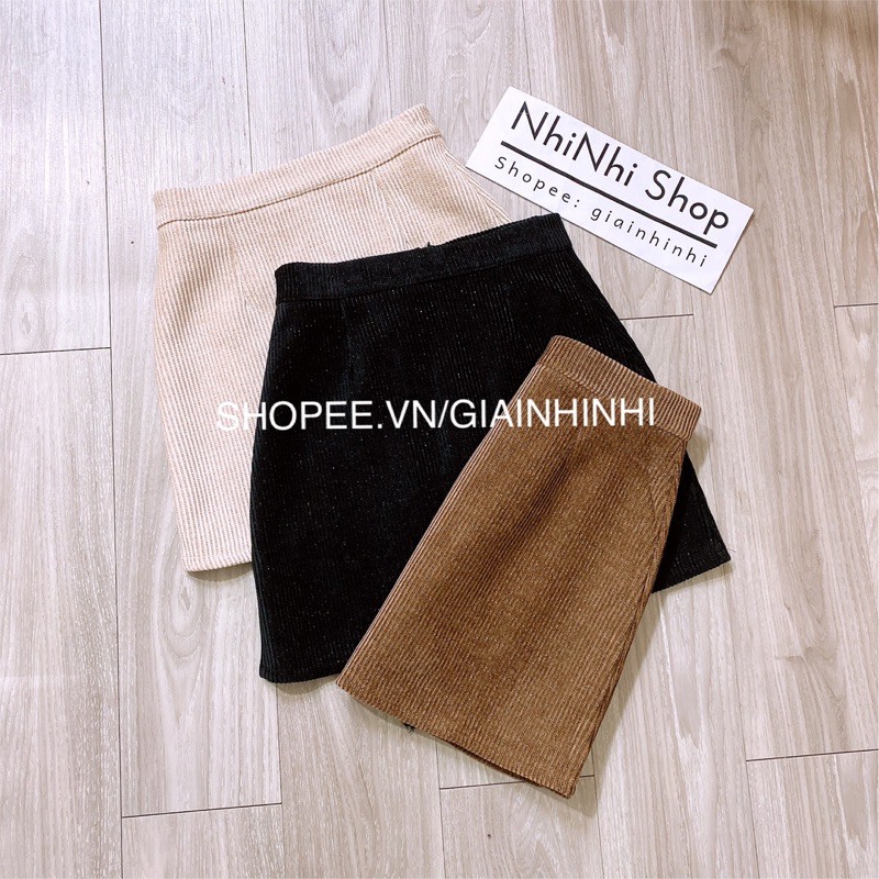 Chân váy dáng A chất nhung tăm ánh nhũ dày dặn CV1761 - NhiNhi Shop | BigBuy360 - bigbuy360.vn