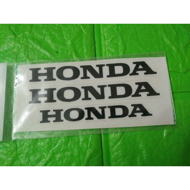 Bộ tem chữ honda màu đen