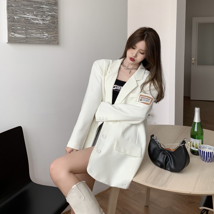 (Hàng Đẹp)Ảnh thật 3 hình cuối-2W390.Áo blazer Unisex nam nữ oversize phong cách Hàn Quốc