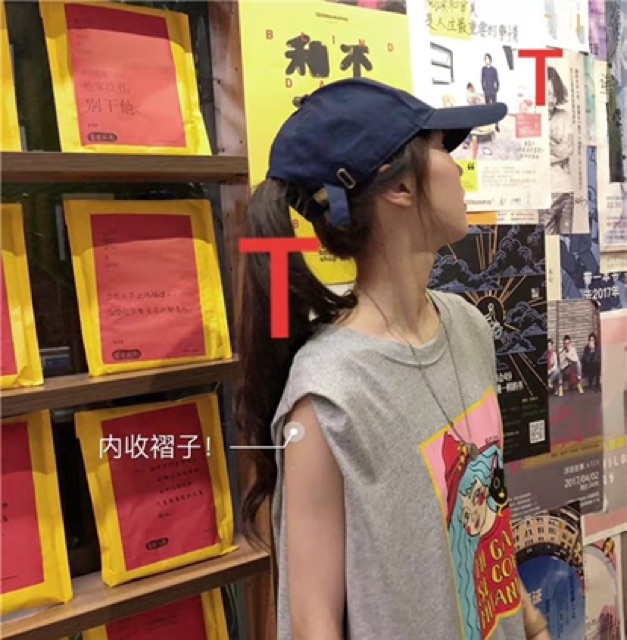 Áo tankcop cô gái tóc xanh TT12