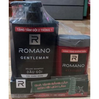 Dầu gội cao cấp Romano Gentleman 650g tặng tắm gội 150g