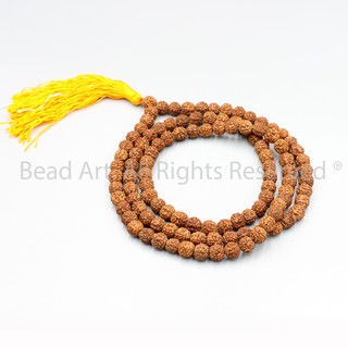 Chuỗi 108 Hạt Bồ Đề Kim Cang (Rudraksha) Tự Nhiên Từ Tây Tạng 8MM/9MM, Vòng Tay Phong Thuỷ, Mệnh Mộc, Hoả S50- Bead Art