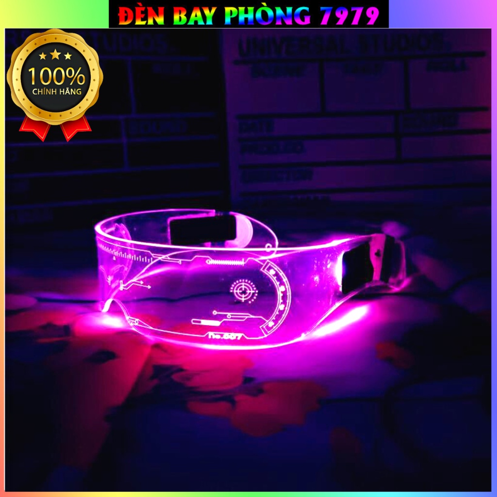 Kính Phát Sáng Đèn Led Nhiều Màu Chính Hãng Chất Liệu Nhựa ABS Dùng Cho Phòng Bay, Bar, Hội Tiệc, Sinh Nhật...