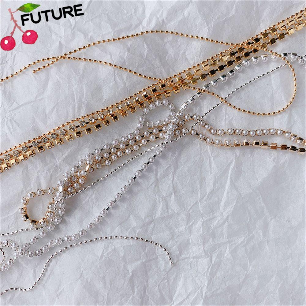 Chuỗi Dây Xích Kim Loại 0.8mm Nhiều Màu Dùng Trang Trí Móng Tay Nghệ Thuật