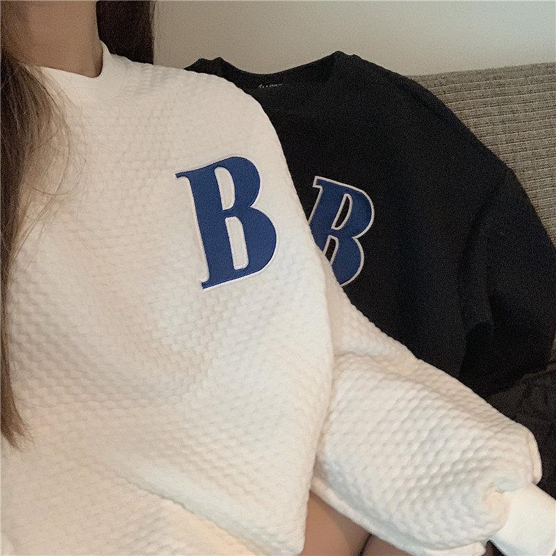 COZOK Áo sweater Tay Dài Dáng Rộng Phong Cách Thời Trang Hàn Quốc