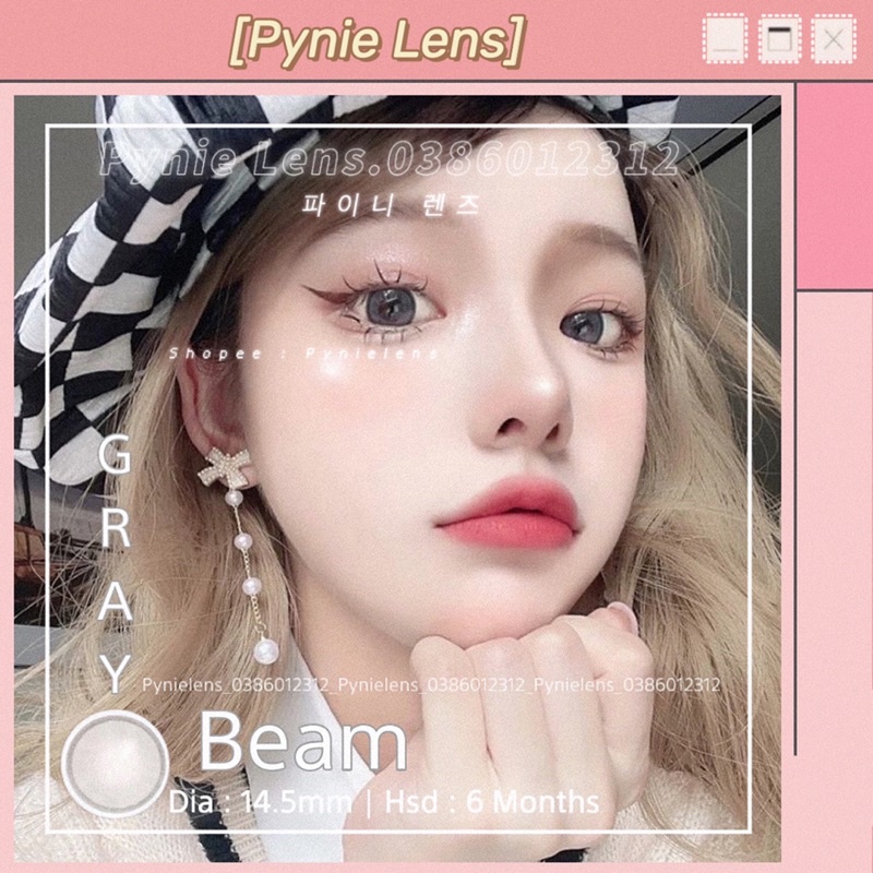 🤍 ℒℯ𝓃𝓈 ℬℯ𝒶𝓂 𝒢𝓇𝒶𝓎 🖤 Mẫu lens double sự xinh đẹp, em này giãn tròng to viền mỏng và long lanh mắt ướt luôn ạ | Pynielens ✨