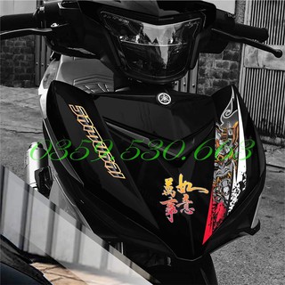 Tem rời Exciter 150 mẫu Samurai siêu chất 2024