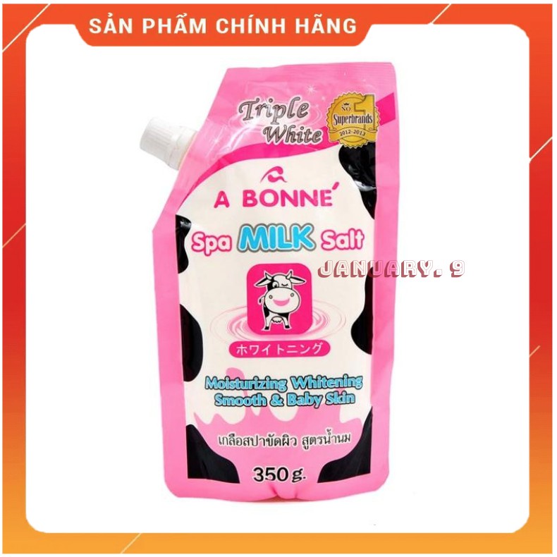 [HÀNG AUTH] Muối Tắm Sữa Bò Tẩy Tế Bào Chết A Bonne Spa Milk Salt 350g