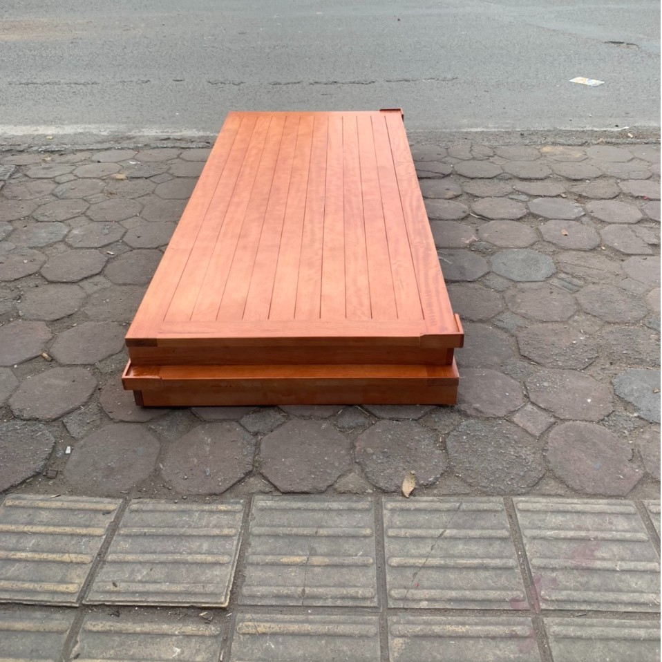Giát hộp xoan đào cao 10cm + giát giường xoan đào