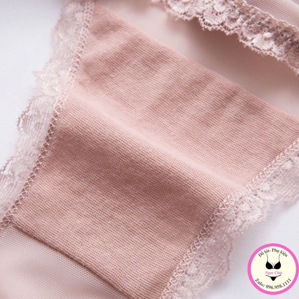 Quần lót ren nữ Sexy , quần chíp dây buộc sườn xuyên thấu phong cách gợi cảm quyến rũ NĐ07
