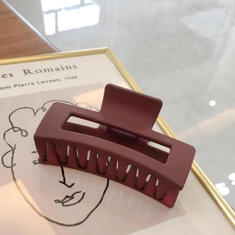 Kẹp Tóc Càng Cua Acrylic Chống Trượt Màu Sắc Thanh Lịch