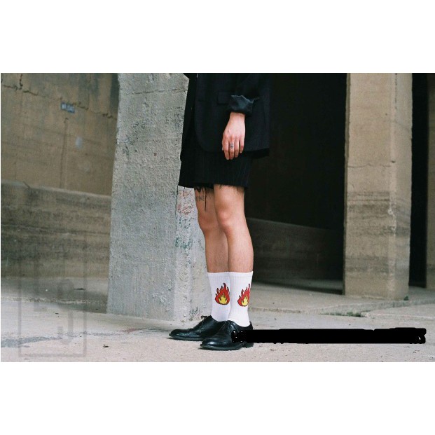 Vớ ulzzang unisex cổ cao họa tiết dễ thương [SHOPEE TRỢ GIÁ]