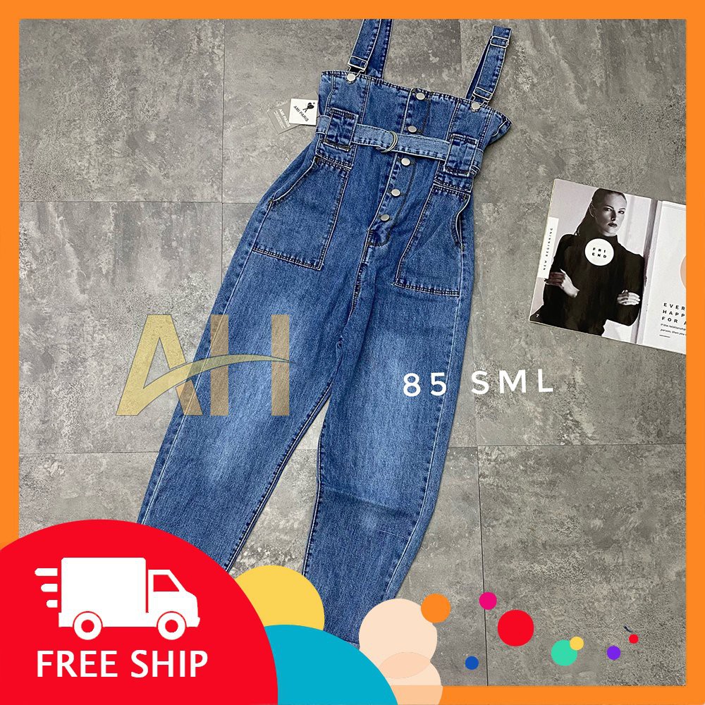 Quần Yếm Nữ Dáng Baggy Jean Cá Tính, Hàng Chất Đẹp