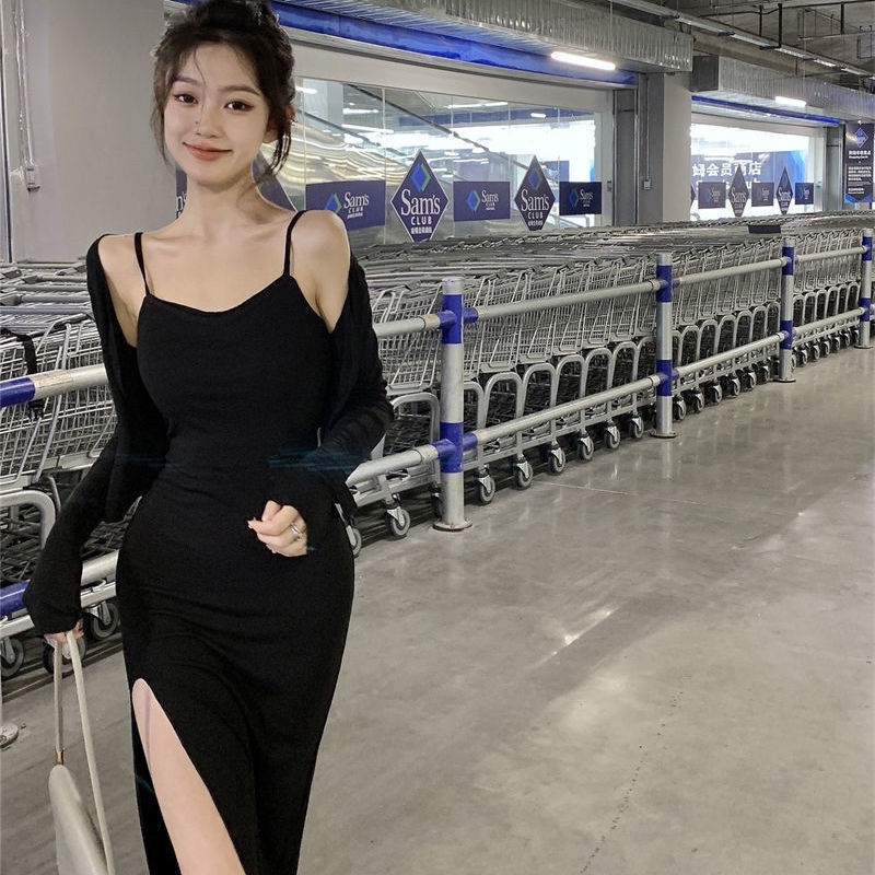 Đầm Maxi Hai Dây Ôm Dáng Xẻ Tà Quyến Rũ Dành Cho Nữ