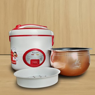 Nồi cơm điện lòng niêu hayasa ha-188 - 1.8 lít - hàng chính hãng