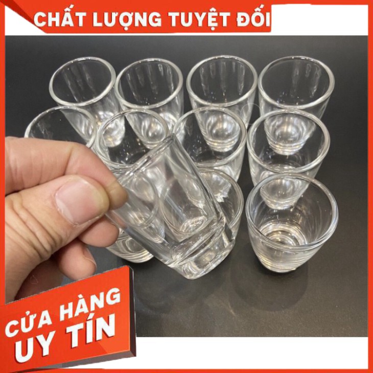 Set 12 chén uống rượu mắt trâu bằng thuỷ tinh