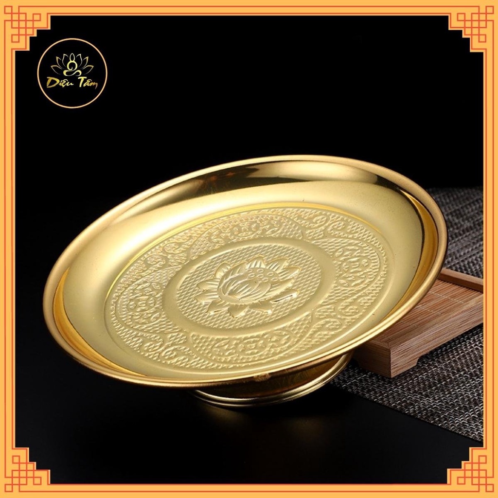 Đĩa thờ cúng bàn thờ, bàn thần tài, ban phật đựng hoa quả, đồ lễ- đĩa thờ