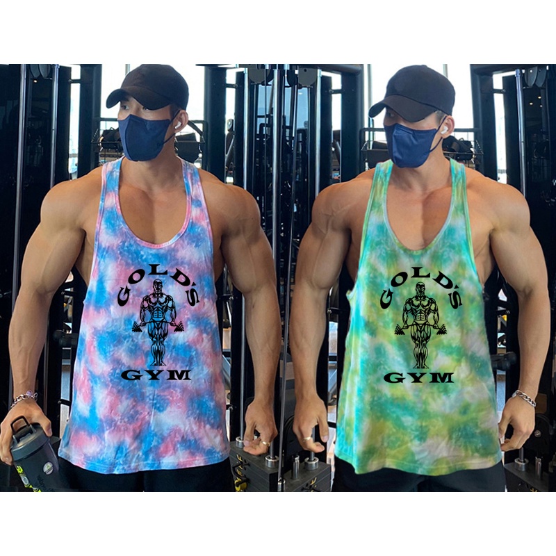 Áo Ba Lỗ Lưới Không Tay Màu Rằn Ri Thoáng Khí Thời Trang Thể Thao Mùa Hè Mới Cho Nam