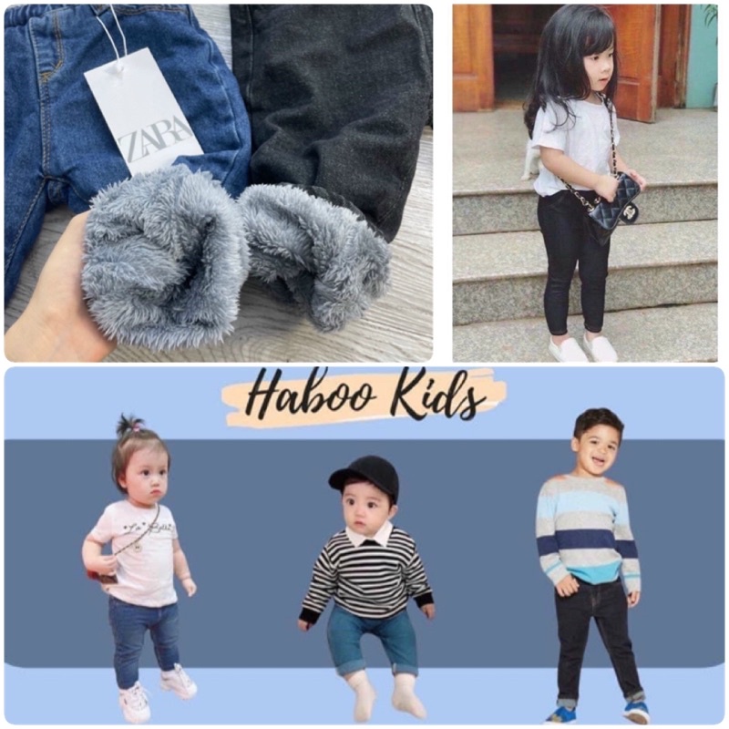 QUẦN JEANS LÓT LÔNG CHO BÉ