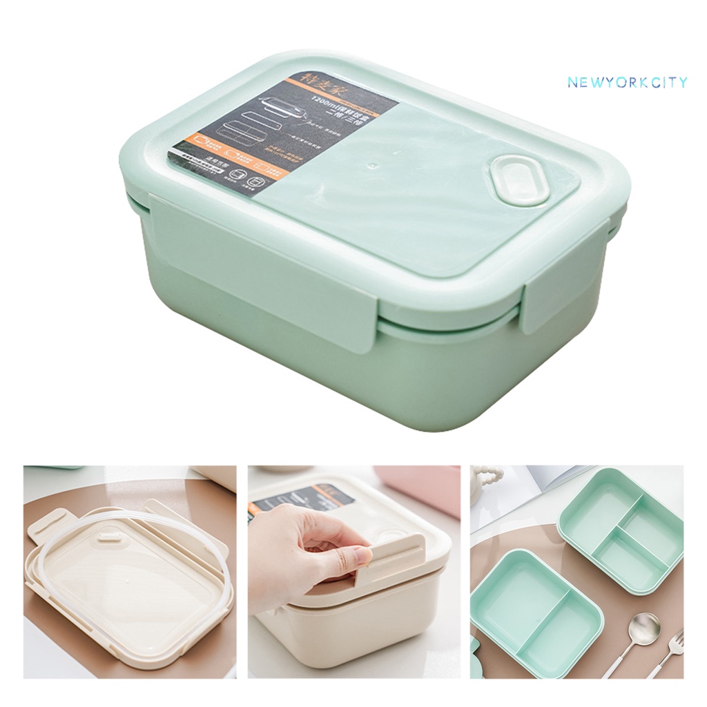 Hộp Đựng Cơm Trưa NYC 1200ml Hình Chữ Nhật Chống Tràn