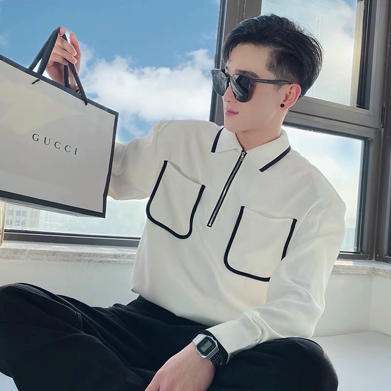 Sơmi Nam kiểu phối line Cao cấp