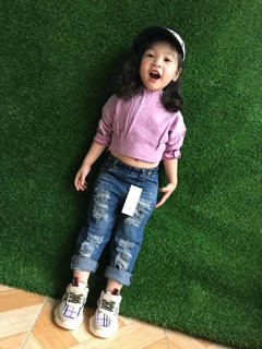 Áo Croptop da lộn