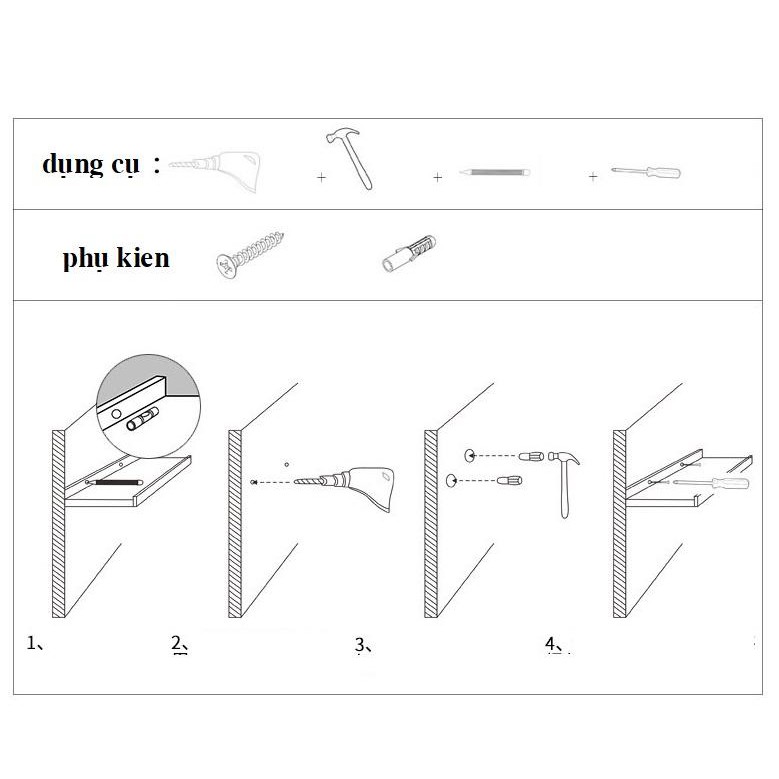 Kệ decor trang trí tường, kệ để tranh, sách, tạp trí - Gỗ thông tự nhiên