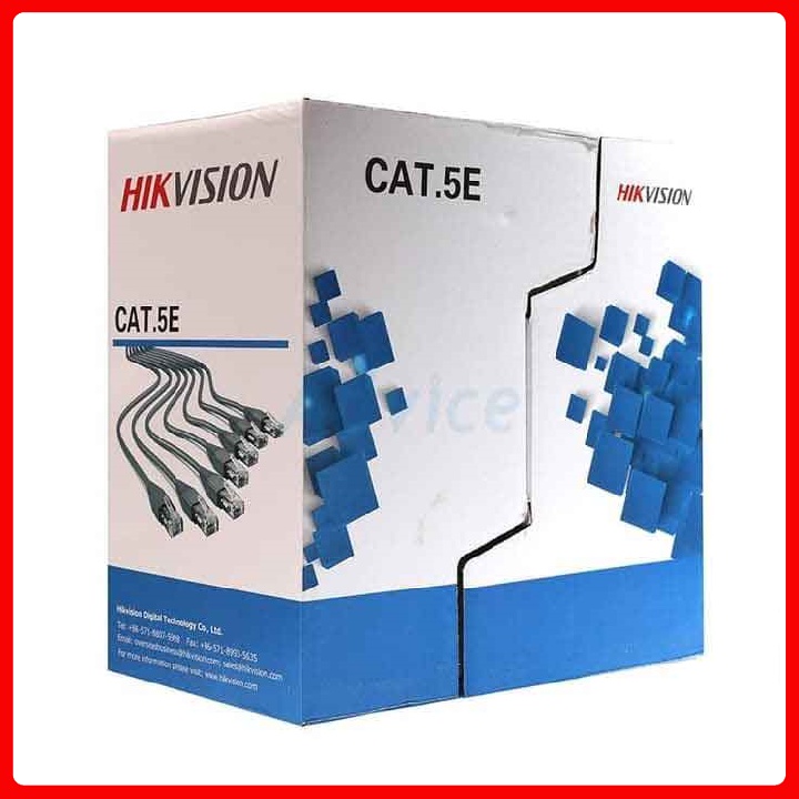 Cáp mạng CAT5E HIKVISION DS-1LN5E-E/E - Chính hãng