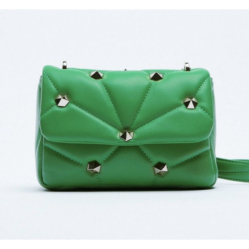 - Túi đeo vai chần bông  ZR quilted shoulder bag-- kết hợp clutch đi tiệc