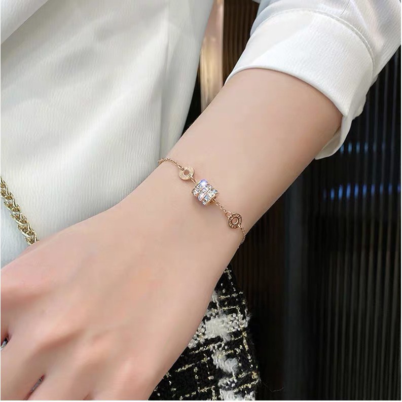 Vòng Tay Chuỗi Hạt Chuyển Đổi Bất Kỳ Cá Tính | Thắt Lưng Thép Titan Đính Đá Lấp Lánh Kiểu Dáng Thanh Lịch