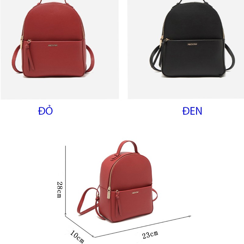 Balo nữ mini thời trang chính hãng MICOCAH đi học đi chơi du lịch phong cách Hàn Quốc da cao cấp cực đẹp MC19 - JUKODA