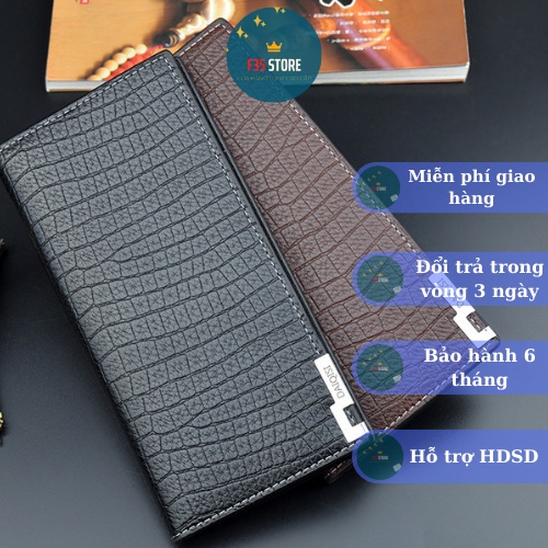 Ví nam / bóp nam -DAIQISI- da cao cấp dáng đựng mini đựng tiền, đựng thẻ F35STORE_V18