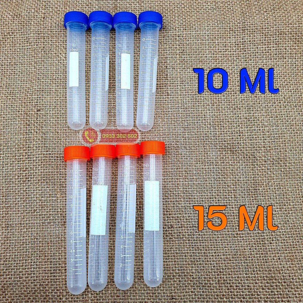 Ống trữ Artemia, trùng chỉ, bo bo nắp vặn 10ML - 15 ML