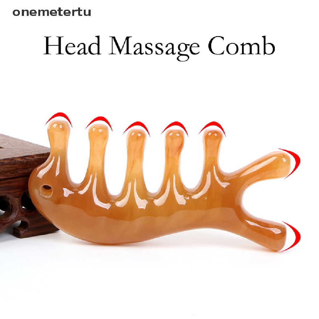 1 Lược Mát Xa Bằng Nhựa Resin Răng Rộng