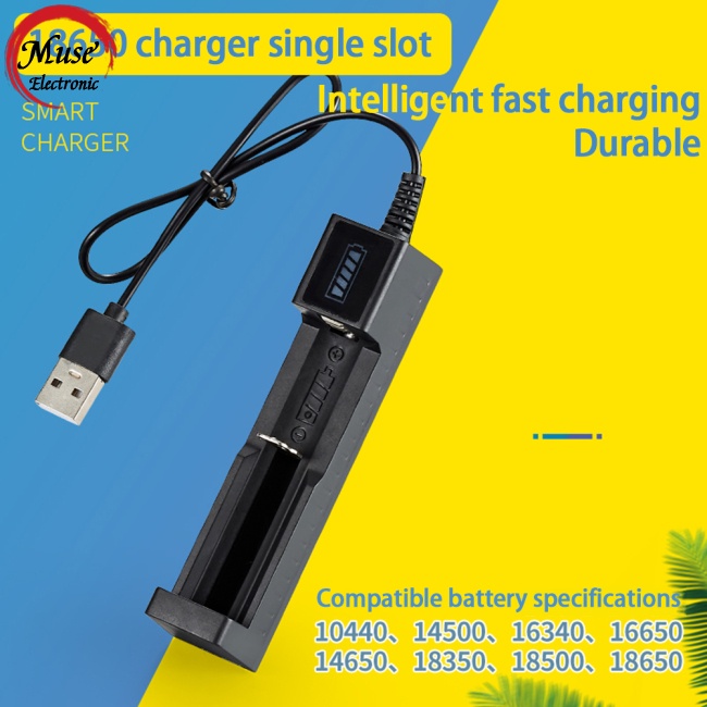 Bộ Sạc Pin Lithium 18650 Thông Minh Có Đèn Báo