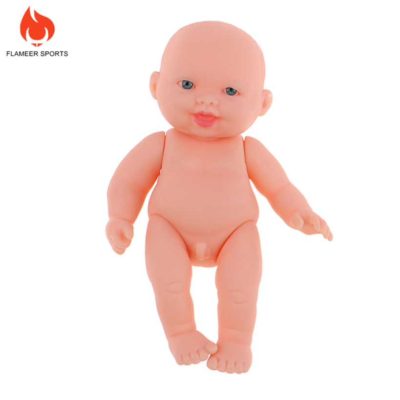 Flameer Sports Lifelike Newborn Boy Baby Doll Handmade Kids Birthday Gift Emulated Dolls