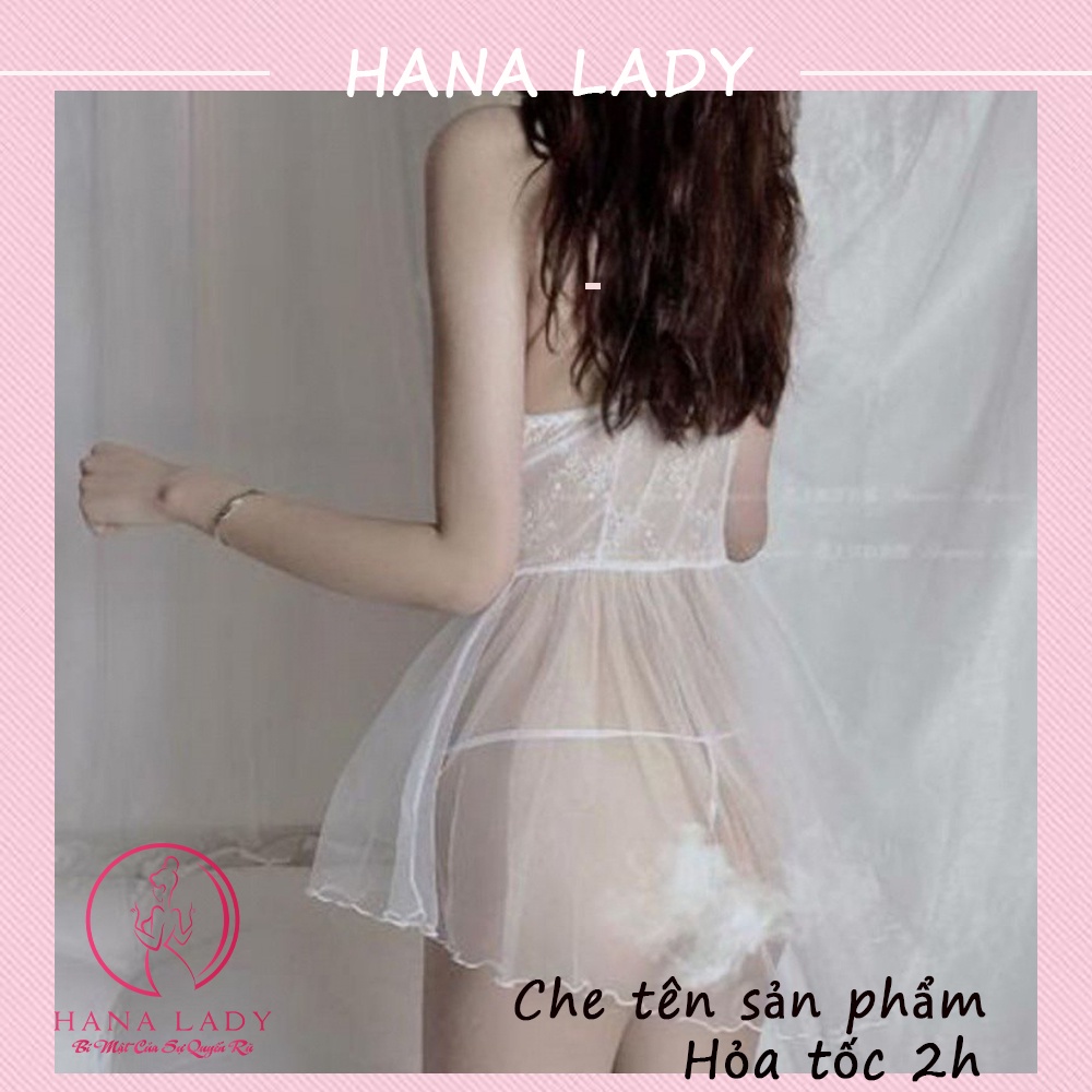 Váy ngủ sexy xuyên thấu - Đầm ngủ 2 dây quyến rũ gợi cảm VN451 | BigBuy360 - bigbuy360.vn